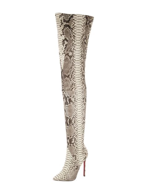 unique louboutin graffiti thigh high boots replica|Christian Louboutin Shoe Python Graffiti Pigalle 115mm 35 / 5 .